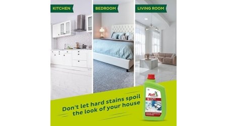Roof kitchen removes stains, dust, and white spots